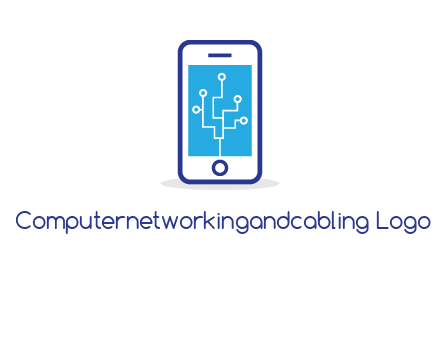 circuit on mobile screen logo