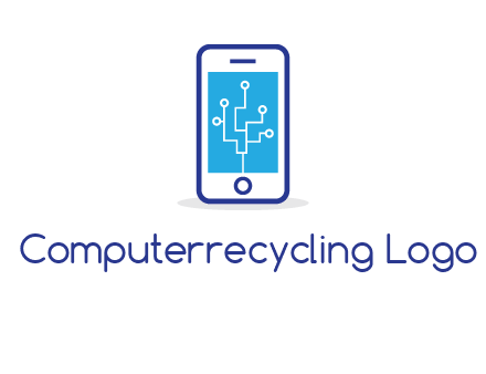 circuit on mobile screen logo