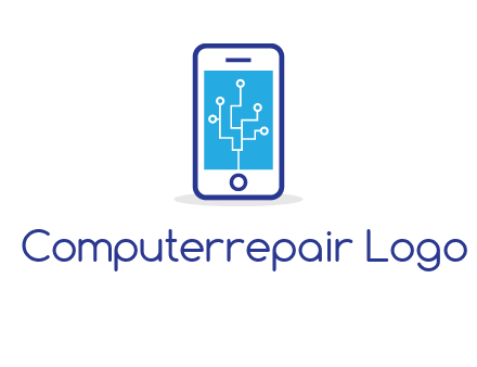 circuit on mobile screen logo