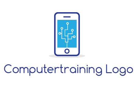circuit on mobile screen logo
