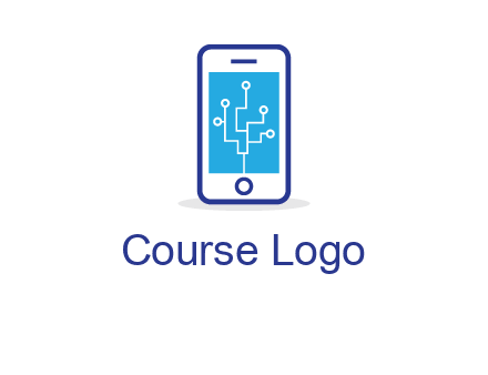 circuit on mobile screen logo