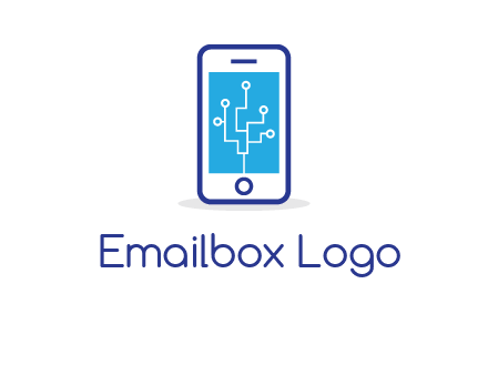 circuit on mobile screen logo