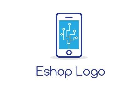 circuit on mobile screen logo