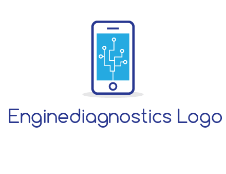 circuit on mobile screen logo