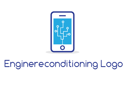 circuit on mobile screen logo