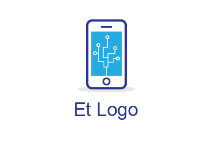 circuit on mobile screen logo