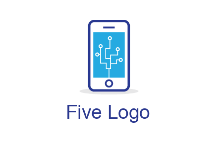 circuit on mobile screen logo