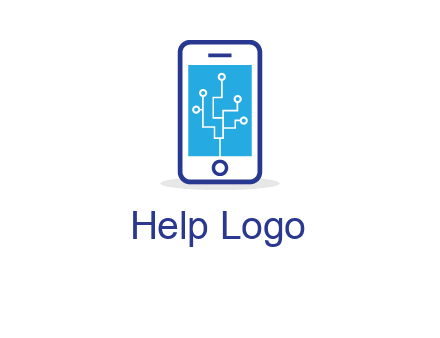 circuit on mobile screen logo