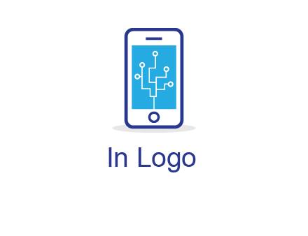 circuit on mobile screen logo