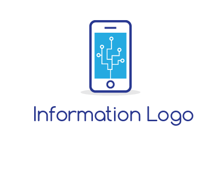 circuit on mobile screen logo