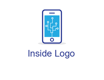 circuit on mobile screen logo
