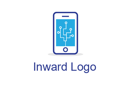 circuit on mobile screen logo