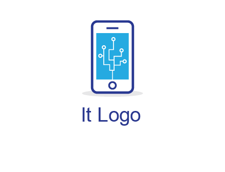 circuit on mobile screen logo