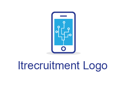 circuit on mobile screen logo