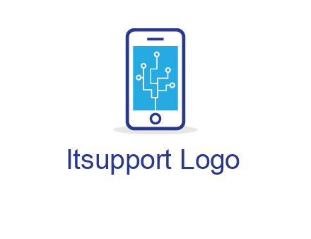 circuit on mobile screen logo