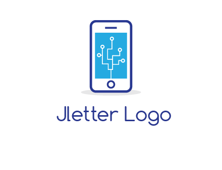 circuit on mobile screen logo