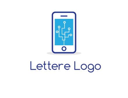 circuit on mobile screen logo