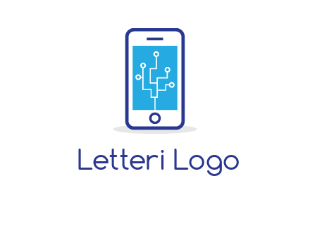 circuit on mobile screen logo