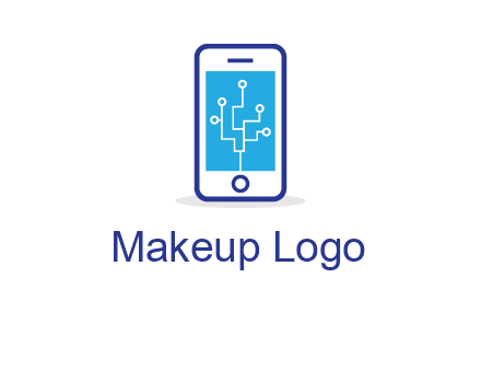 circuit on mobile screen logo
