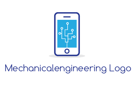 circuit on mobile screen logo