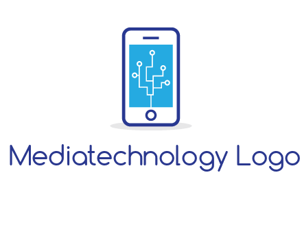 circuit on mobile screen logo