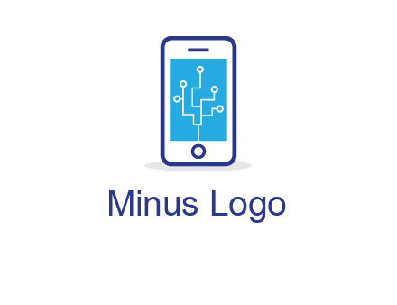circuit on mobile screen logo