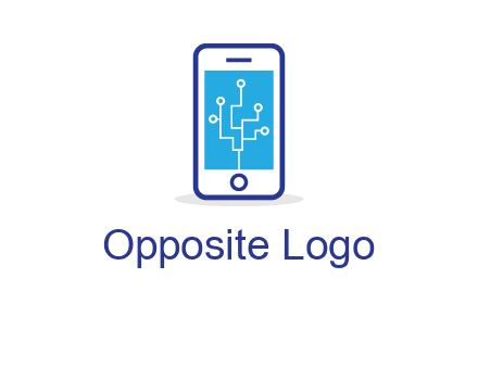 circuit on mobile screen logo