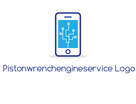 circuit on mobile screen logo