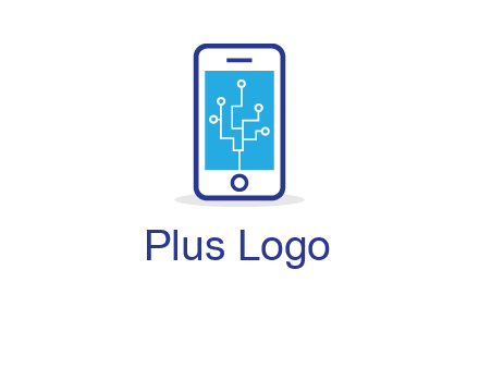circuit on mobile screen logo