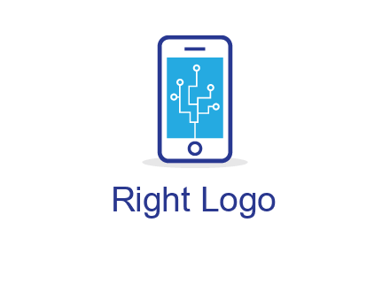 circuit on mobile screen logo