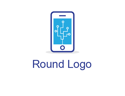 circuit on mobile screen logo