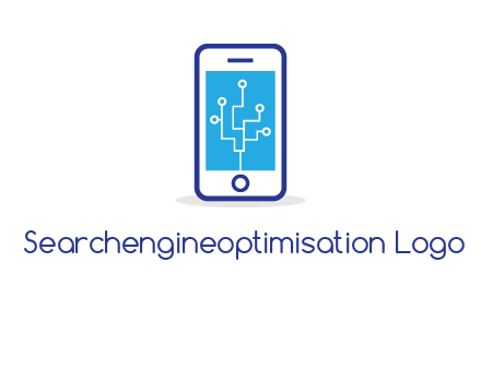 circuit on mobile screen logo