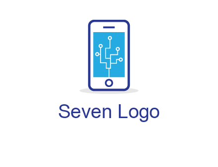 circuit on mobile screen logo