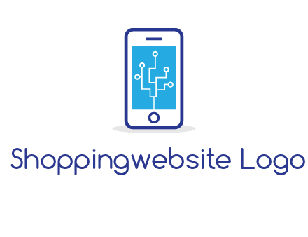circuit on mobile screen logo