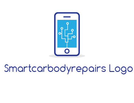 circuit on mobile screen logo
