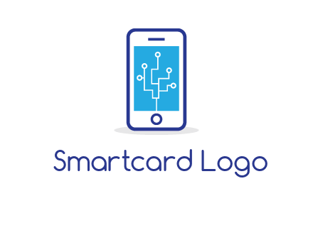 circuit on mobile screen logo