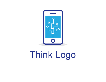 circuit on mobile screen logo