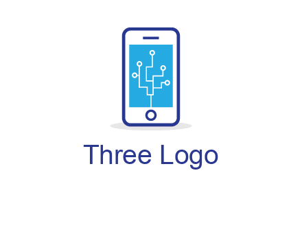circuit on mobile screen logo