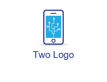 circuit on mobile screen logo