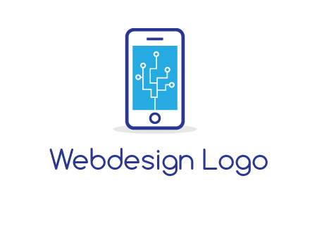 circuit on mobile screen logo