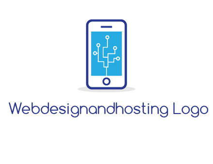 circuit on mobile screen logo