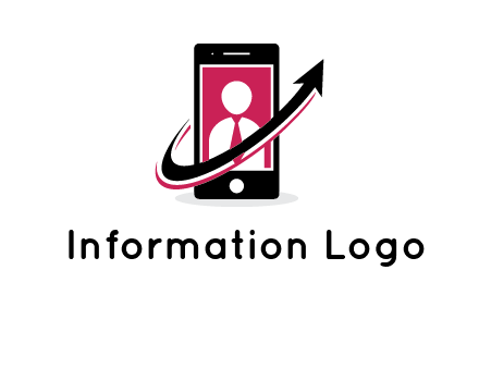 person in mobile icon
