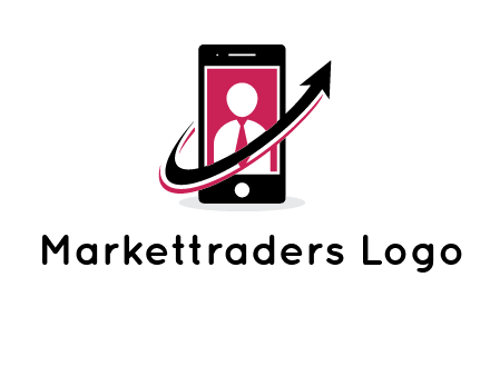 person in mobile icon