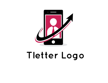 person in mobile icon