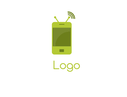 mobile with antenna icon