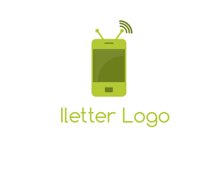 mobile with antenna icon