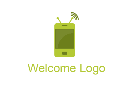 mobile with antenna icon