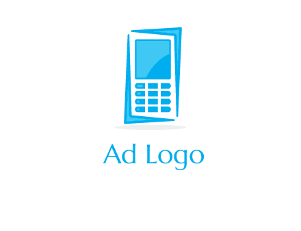 abstract mobile logo