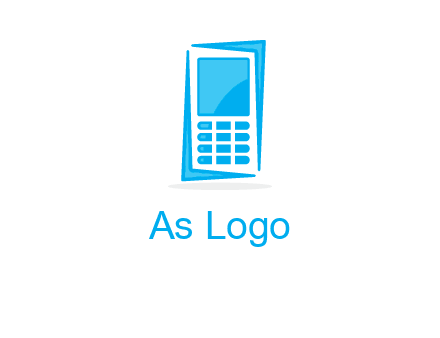 abstract mobile logo