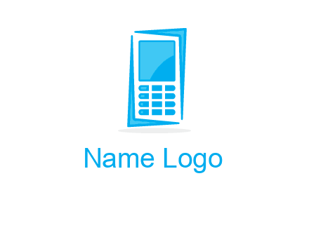 abstract mobile logo